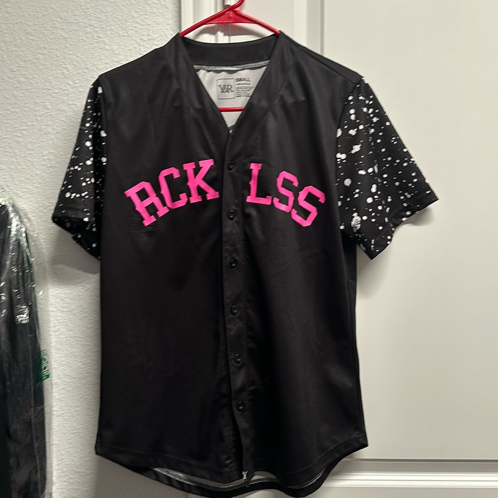 Young And Reckless Button Button Down Jersey S - image 1